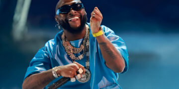 Davido performs on stage during the 2023 BET awards at the Microsoft theatre in Los Angeles, June 25, 2023. (Photo by Michael TRAN / AFP)