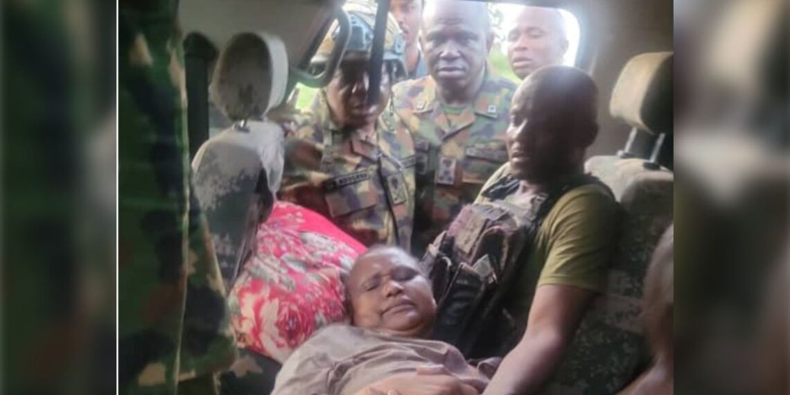 MILITARY RESCUES WIFE OF LATE MAJOR GENERAL RABE ABUBAKAR