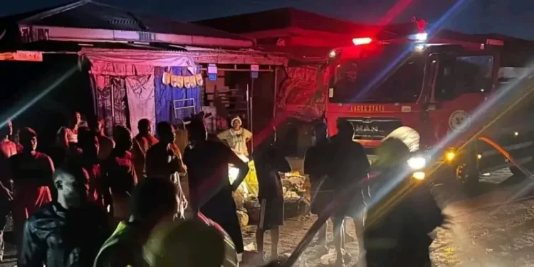 Lagos Market Fire Destroys 17 Shops, Probe Begins